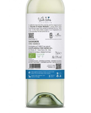 Vini Bianchi  Sauvignon Vino Bianco 2022 With Love Culo & Camicia - Torri Cantine 6,00 € Vini Bianchi  Sauvignon Vino Bianco 2022 With Love Culo & Camicia - Torri Cantine 6,00 €