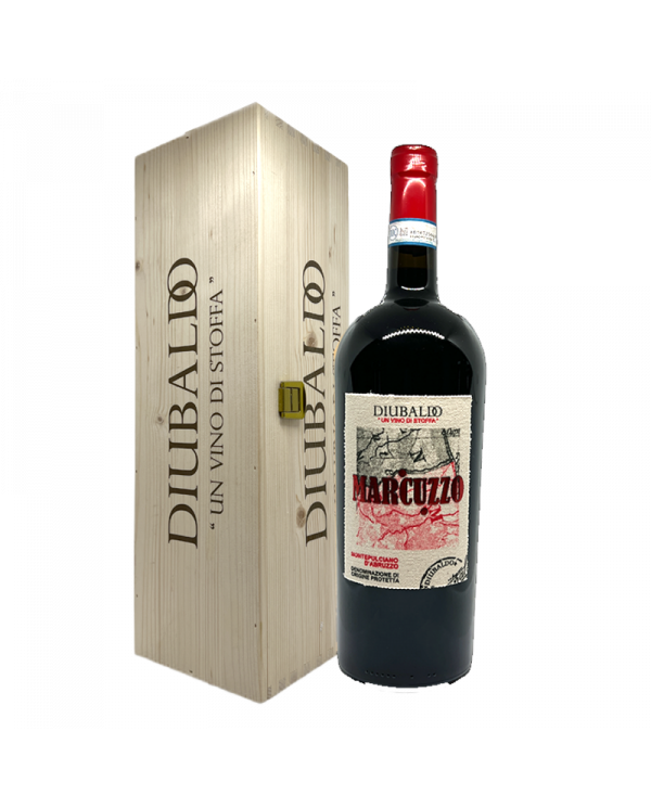 Rode wijnen  MARCUZZO Montepulciano D’Abruzzo DOC 2020 Magnum Cassa legno - Di Ubaldo 40,60 â‚¬ Rode wijnen  MARCUZZO Montepulciano D’Abruzzo DOC 2020 Magnum Cassa legno - Di Ubaldo 40,60 â‚¬