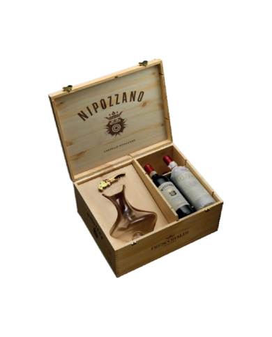 Rode wijnen  Confezione Lux Nipozzano Riserva Chianti Rufina 2017 - Montesodi Riserva Chianti Rufina Cru 2016 Decanter - Fres...