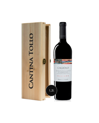 Red Wines  Cagiòlo Montepulciano D’Abruzzo Dop Riserva 2012 Magnum -Cantina Tollo 33,52 €