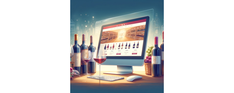 Online-Verkauf und -Kauf von Wein